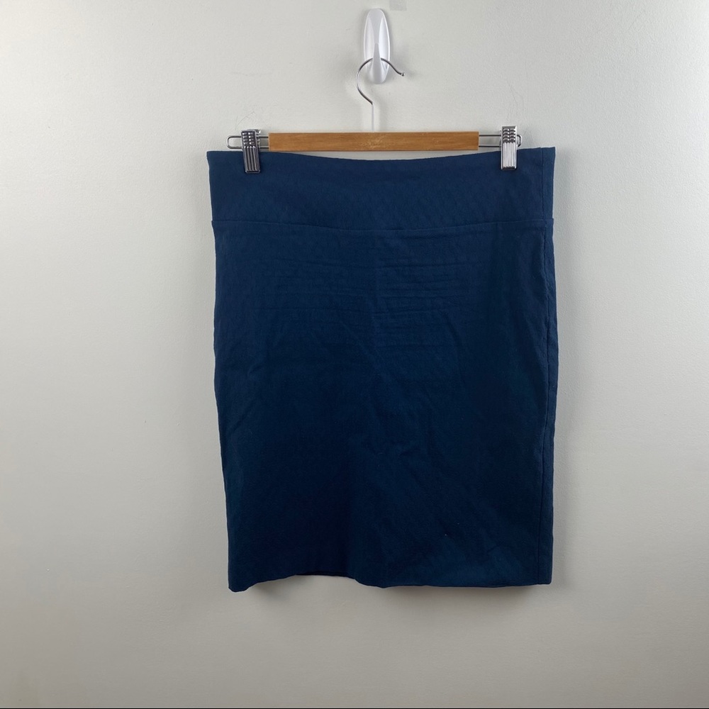 Margaret M Blue Pencil Skirt